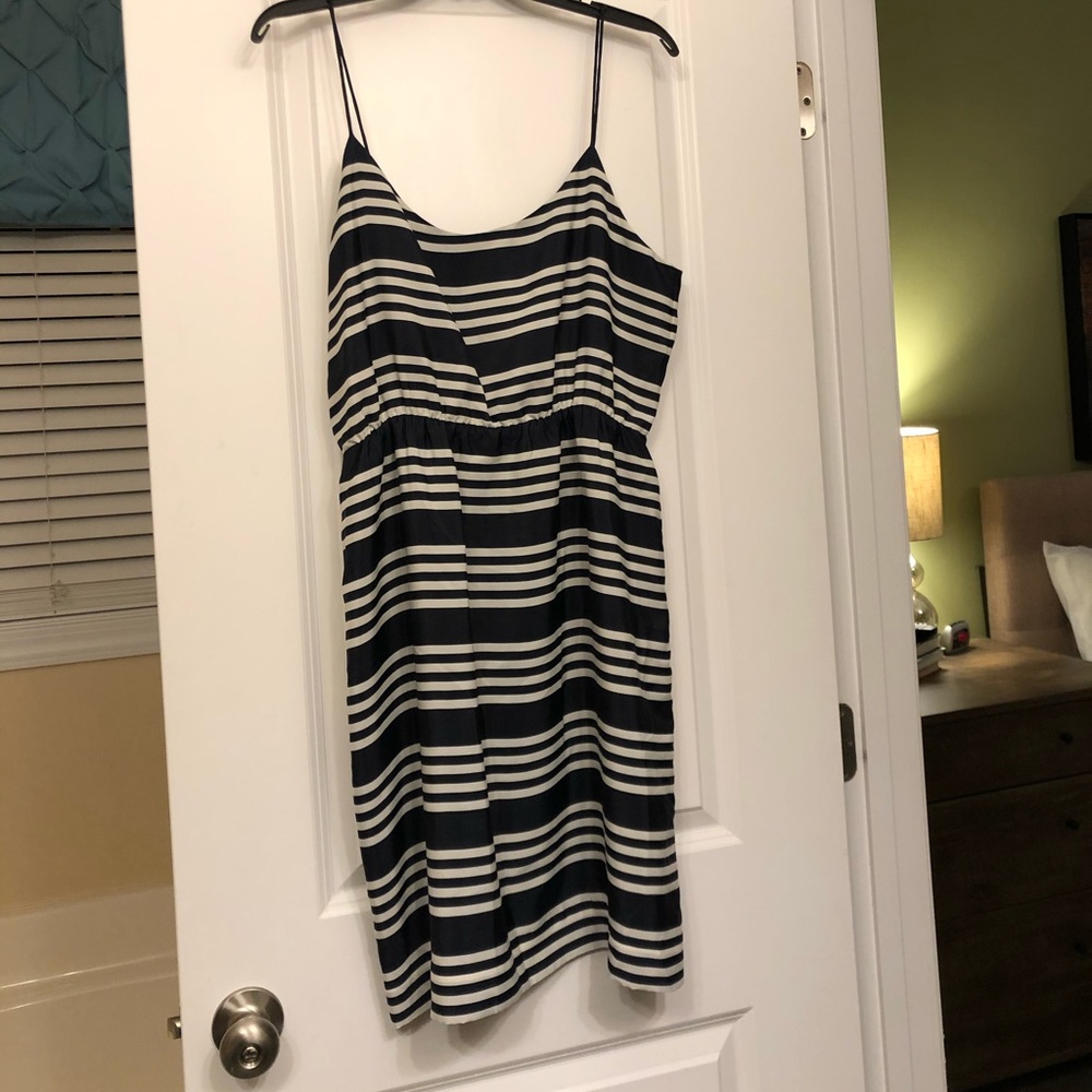 J. Crew Spaghetti Strap Nautical Dress